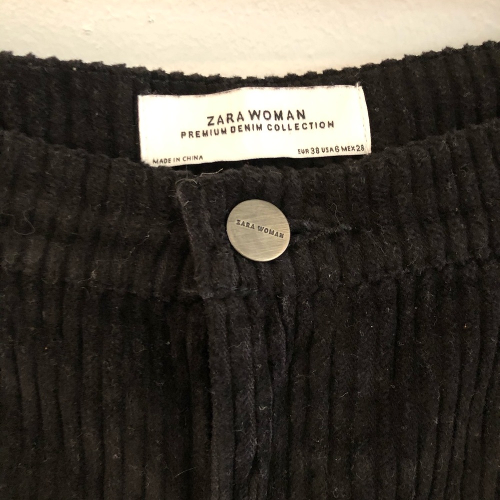 Zara Black Corduroy Pants